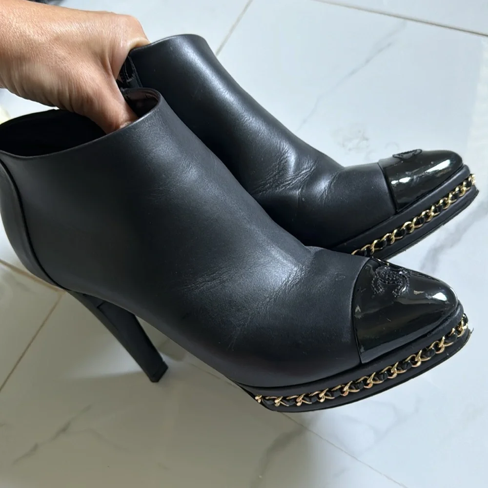 Chanel Chain Booties - Picture 4 of 8